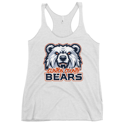 Performance | Thin Racerback Tank Top | CLINTON COUNTY BEARS | Bears Mascot Logo