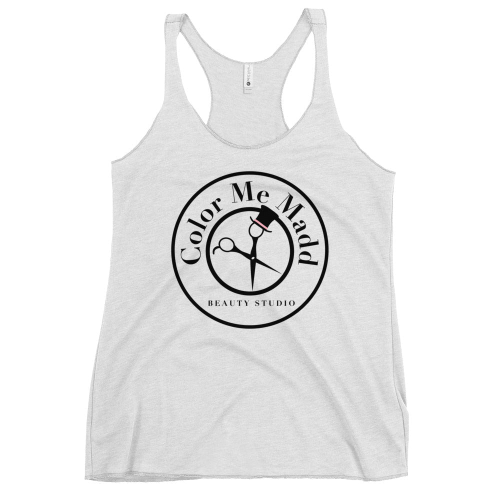 Performance | Thin Racerback Tank Top | Color Me Madd | Blade Beauty Mark Logo