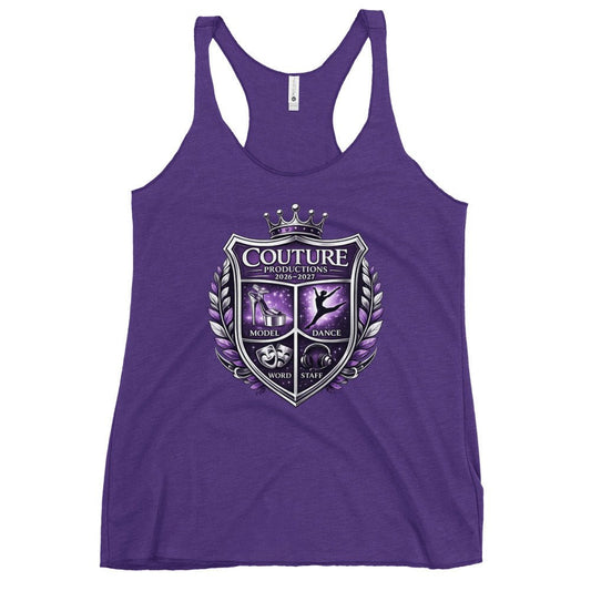 Performance | Thin Racerback Tank Top | Couture Productions | Couture Shield Logo