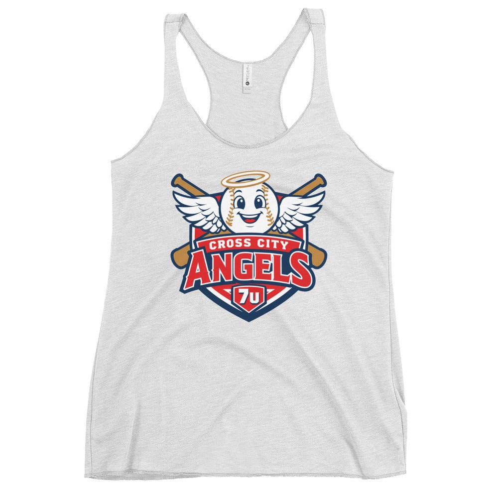 Performance | Thin Racerback Tank Top | Cross City Angels | Shield Logo