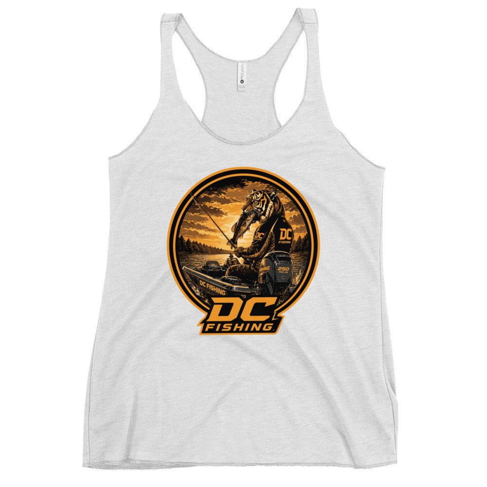 Performance | Thin Racerback Tank Top | DeKalb Fishing Team | Badge Logo