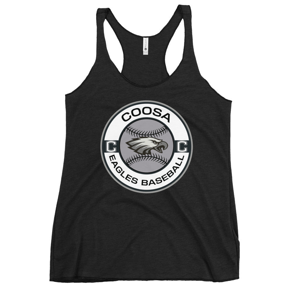 Performance | Thin Racerback Tank Top | Eagles Baseball | Badge Logo