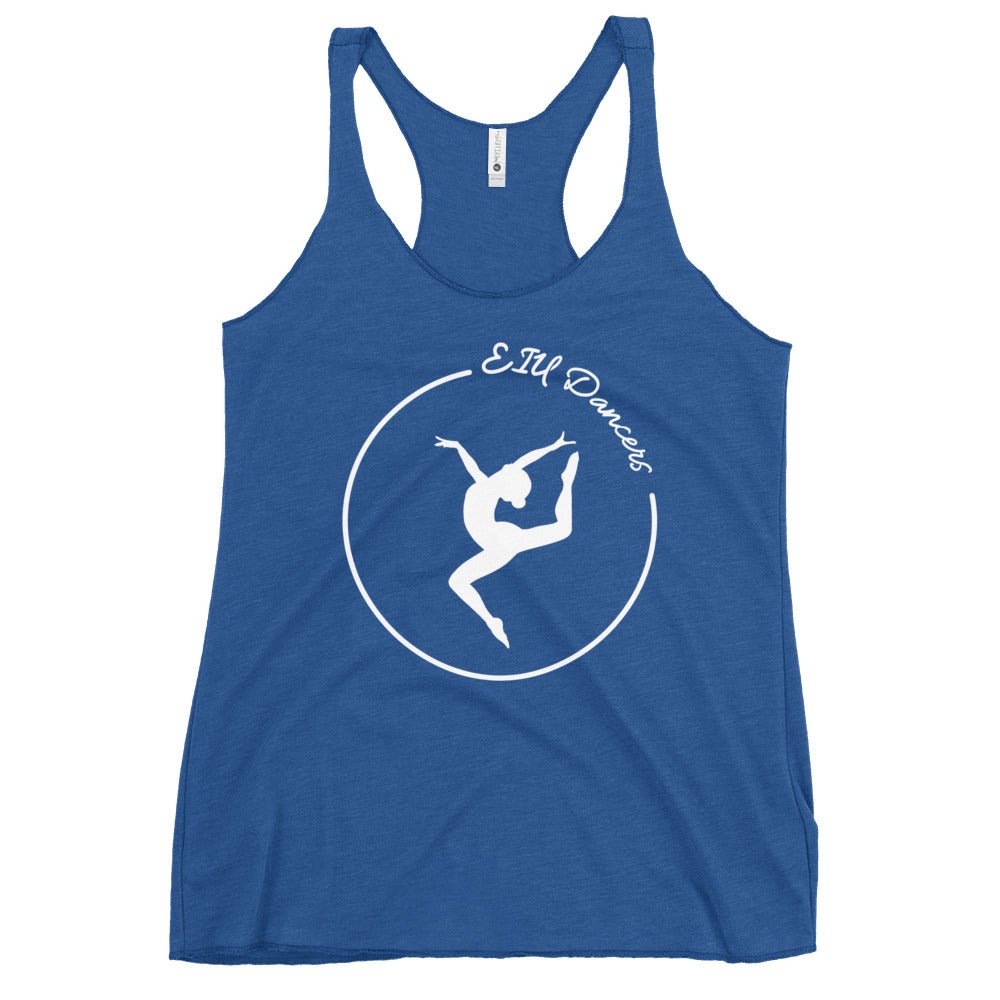 Performance | Thin Racerback Tank Top | EIU Dancers | Lyric Silhouette Logo
