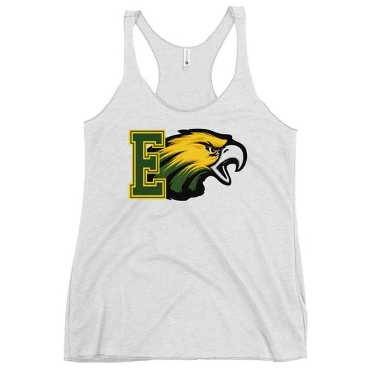 Performance | Thin Racerback Tank Top | Evergreen Junior High | Mascot Logo
