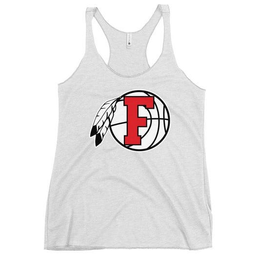 Performance | Thin Racerback Tank Top | Fallbrook Basketball | Retro Logo