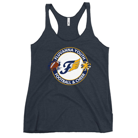 Performance | Thin Racerback Tank Top | Fluvanna Youth Football and Cheer | Badge Logo