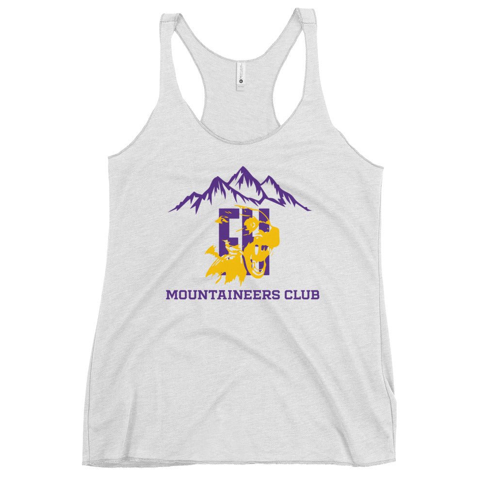 Performance | Thin Racerback Tank Top | Friday Harbor High School Mountaineers Club | Mountaineers Logo