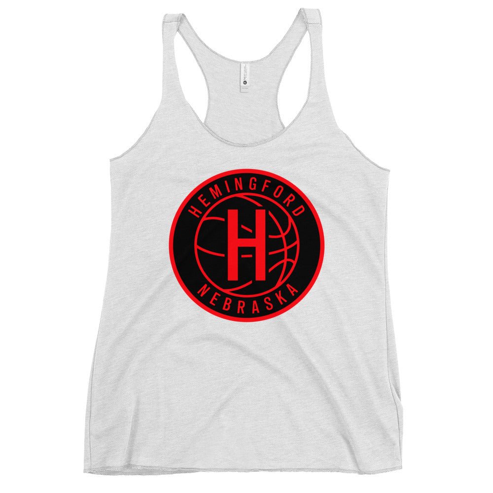Performance | Thin Racerback Tank Top | Hemingford Bobcats | Badge Logo