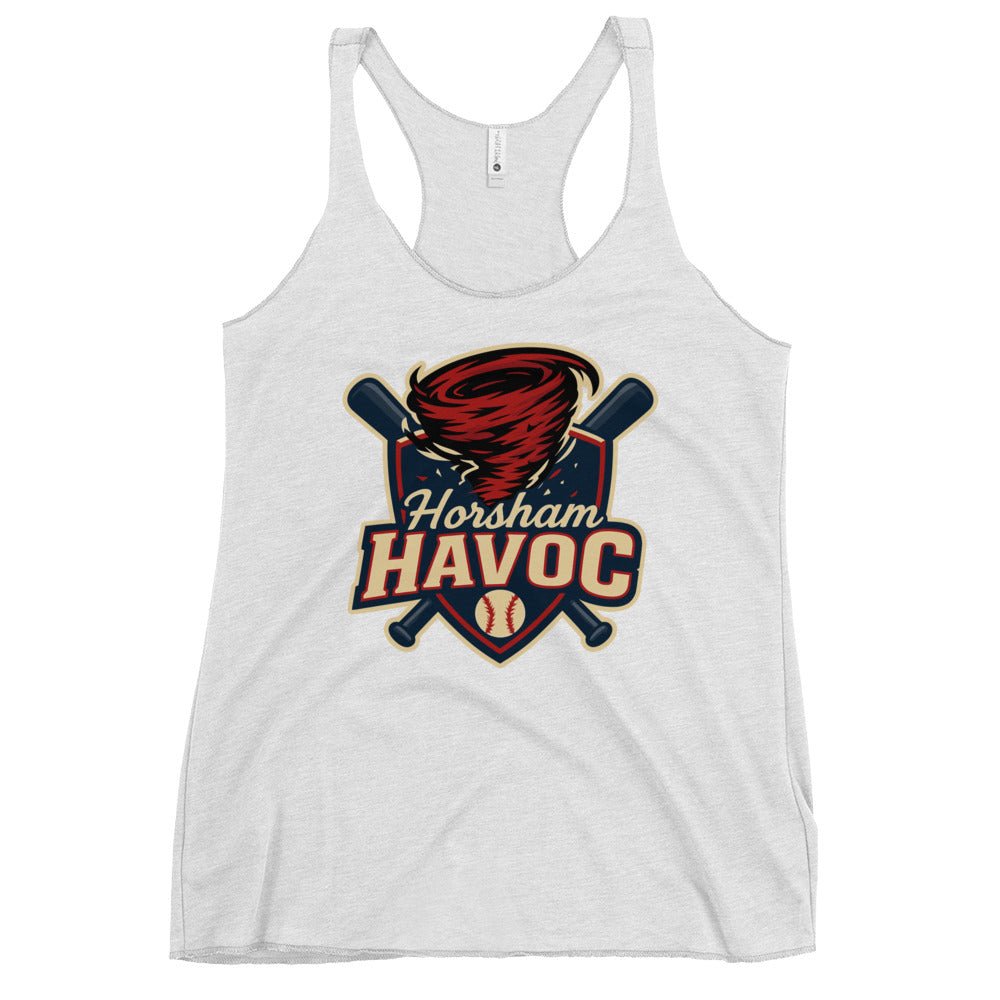 Performance | Thin Racerback Tank Top | Horsham Travel Baseball | Havoc Logo