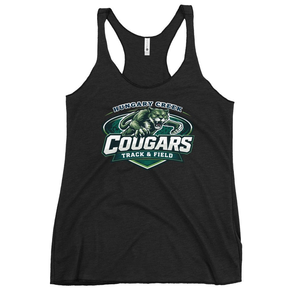Performance | Thin Racerback Tank Top | Hungary Creek Cougar | Shield Logo