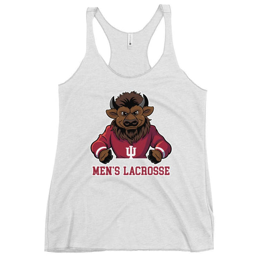 Performance | Thin Racerback Tank Top | Indiana University Lacrosse | Mascot Logo