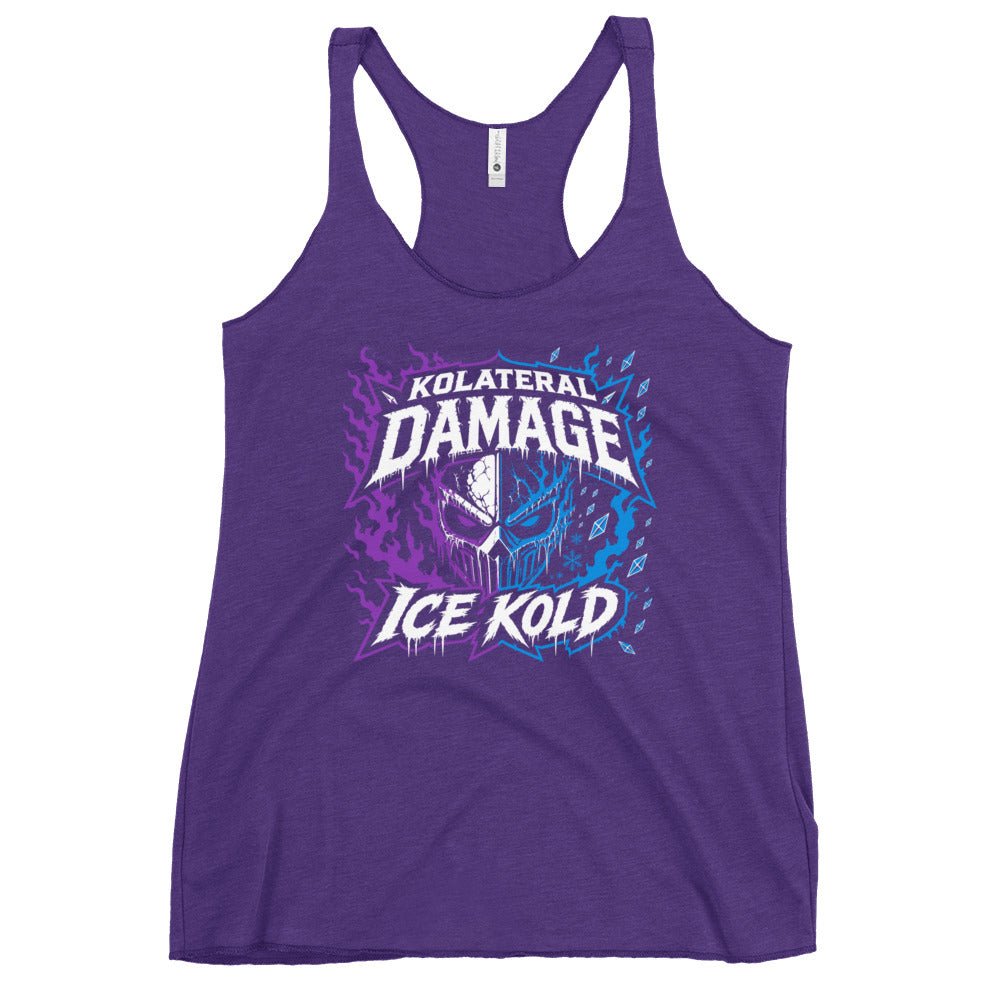 Performance | Thin Racerback Tank Top | Kolateral Damage E-Sports | Ice Kold Crest Logo