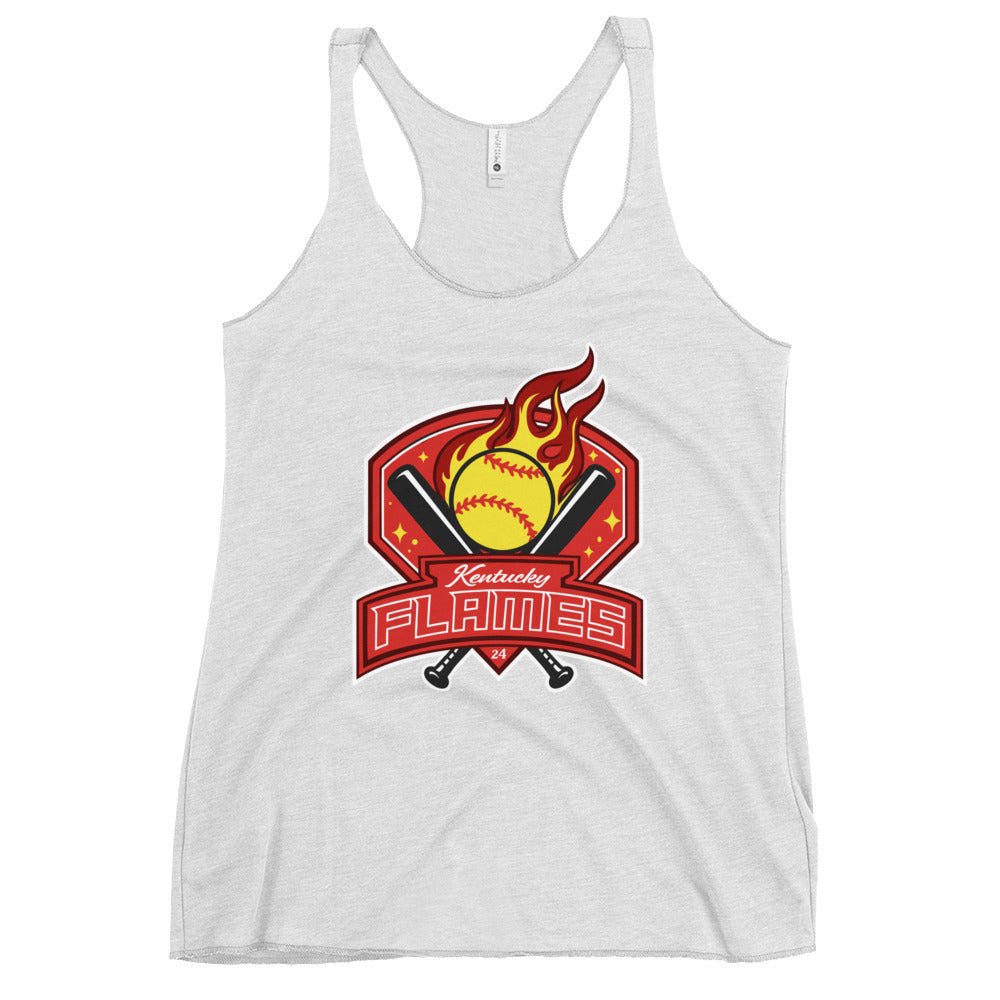 Performance | Thin Racerback Tank Top | KY Flames | Emblem Logo