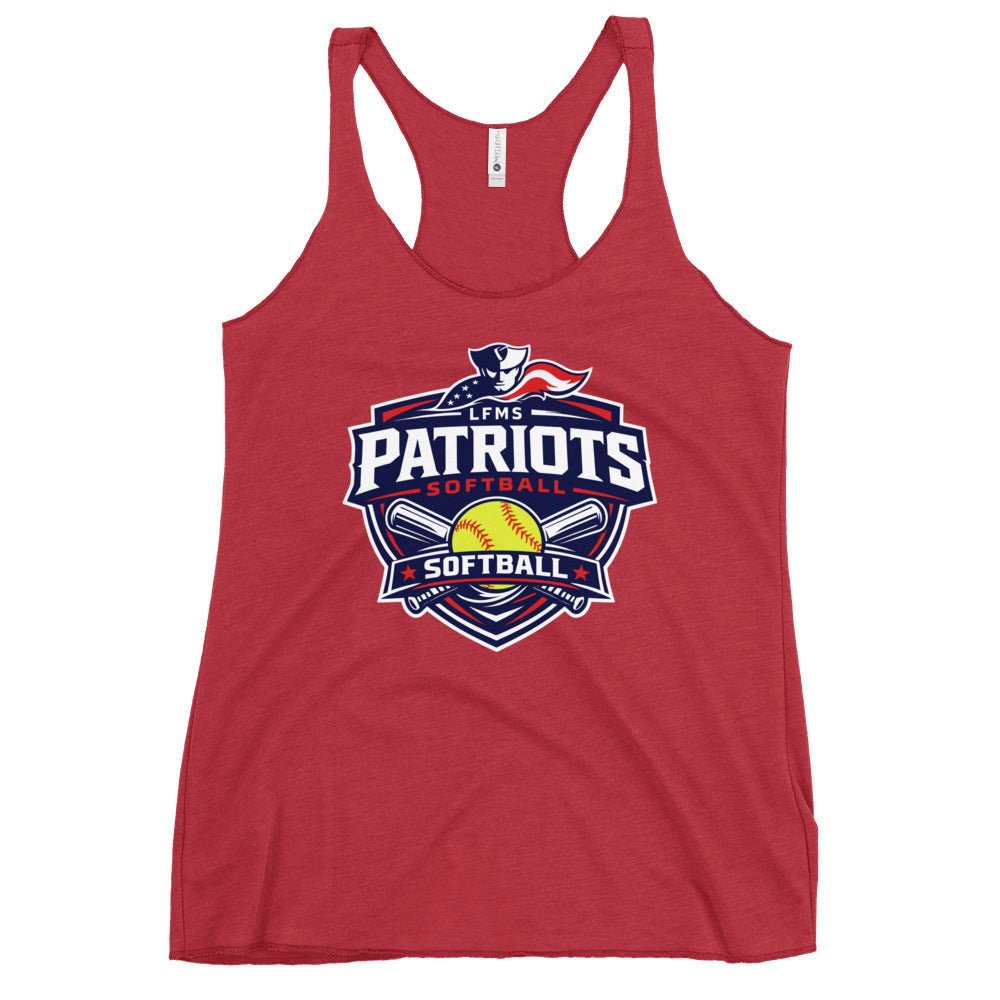 Performance | Thin Racerback Tank Top | LFMS Athletics | Patriots Softball Logo