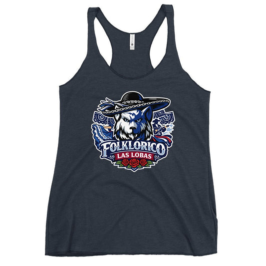 Performance | Thin Racerback Tank Top | Los Lobitos | Las Lobas Logo