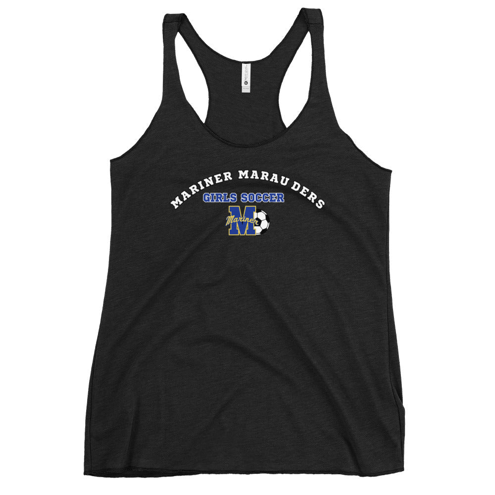 Performance | Thin Racerback Tank Top | Mariner girls soccer | Crest Logo