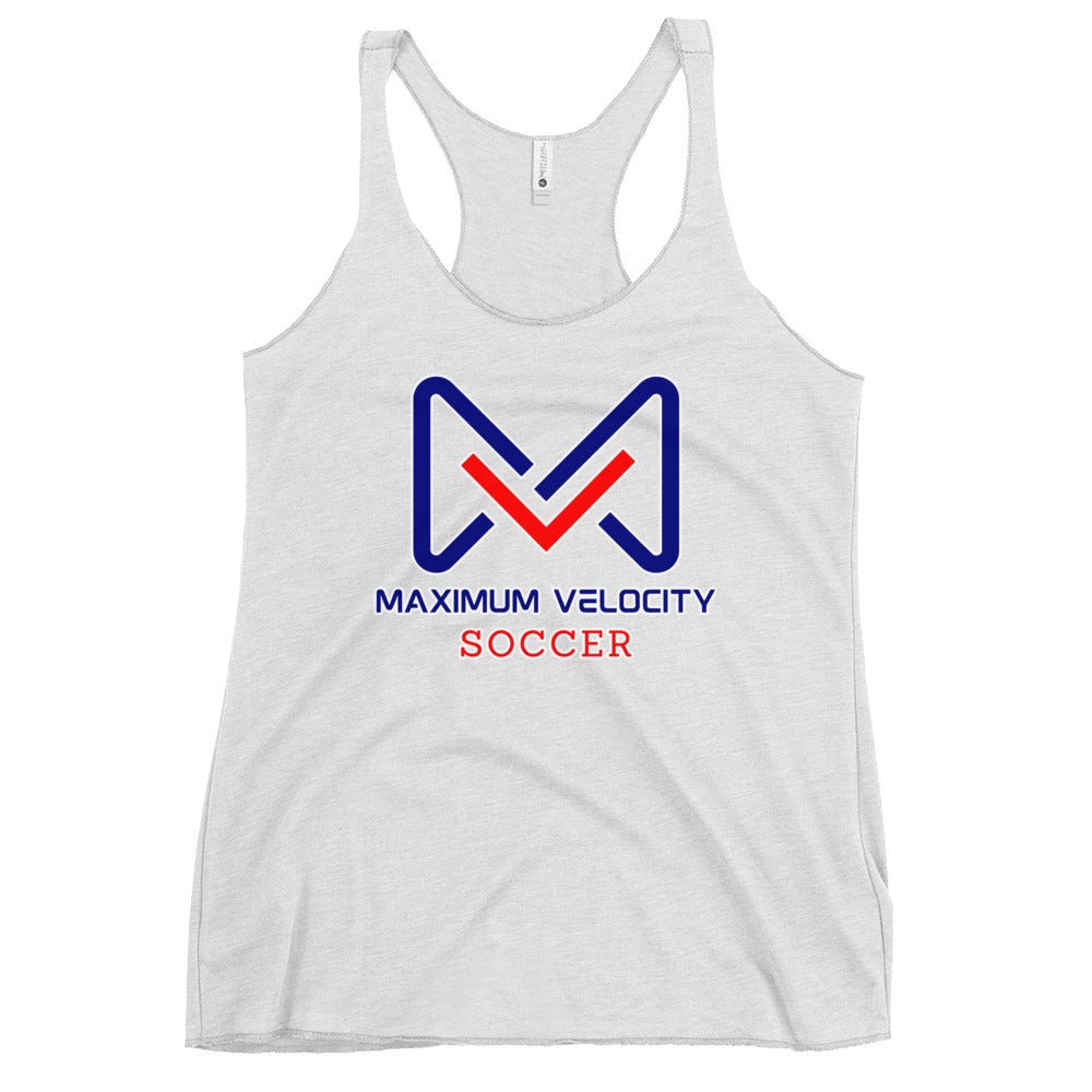 Performance | Thin Racerback Tank Top | Maximum Velocity Youth Sports | Crest Logo