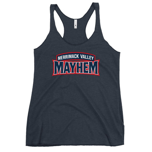 Performance | Thin Racerback Tank Top | Merrimack Valley Mayhem | Script Logo
