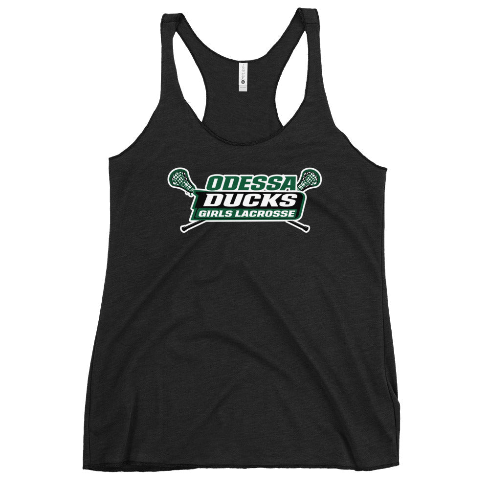 Performance | Thin Racerback Tank Top | Odessa Girls Lacrosse | Girls LAX Logo