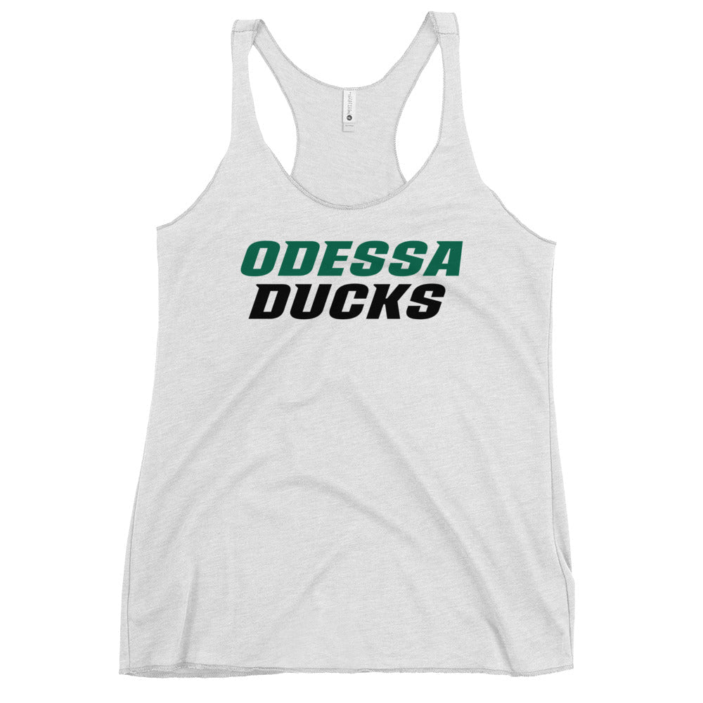 Performance | Thin Racerback Tank Top | Odessa Girls Lacrosse | Odessa Script Logo