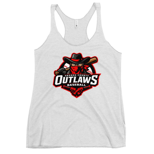 Performance | Thin Racerback Tank Top | Orange County Outlaws | Emblem Logo