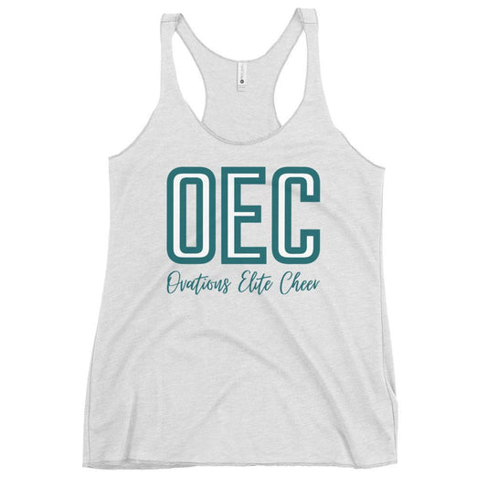 Performance | Thin Racerback Tank Top | Ovations Elite Cheer | Script Logo