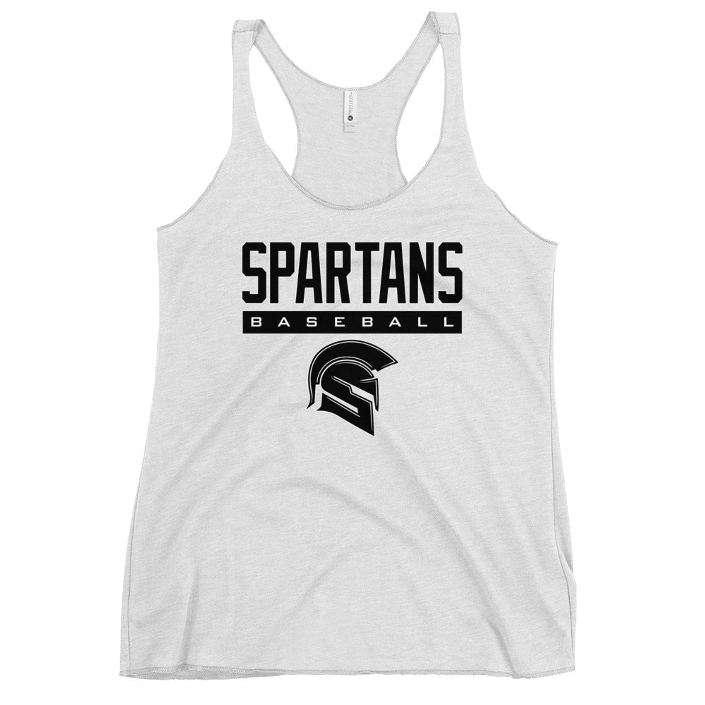 Performance | Thin Racerback Tank Top | Owings Mills Spartans Baseball | Crest Logo