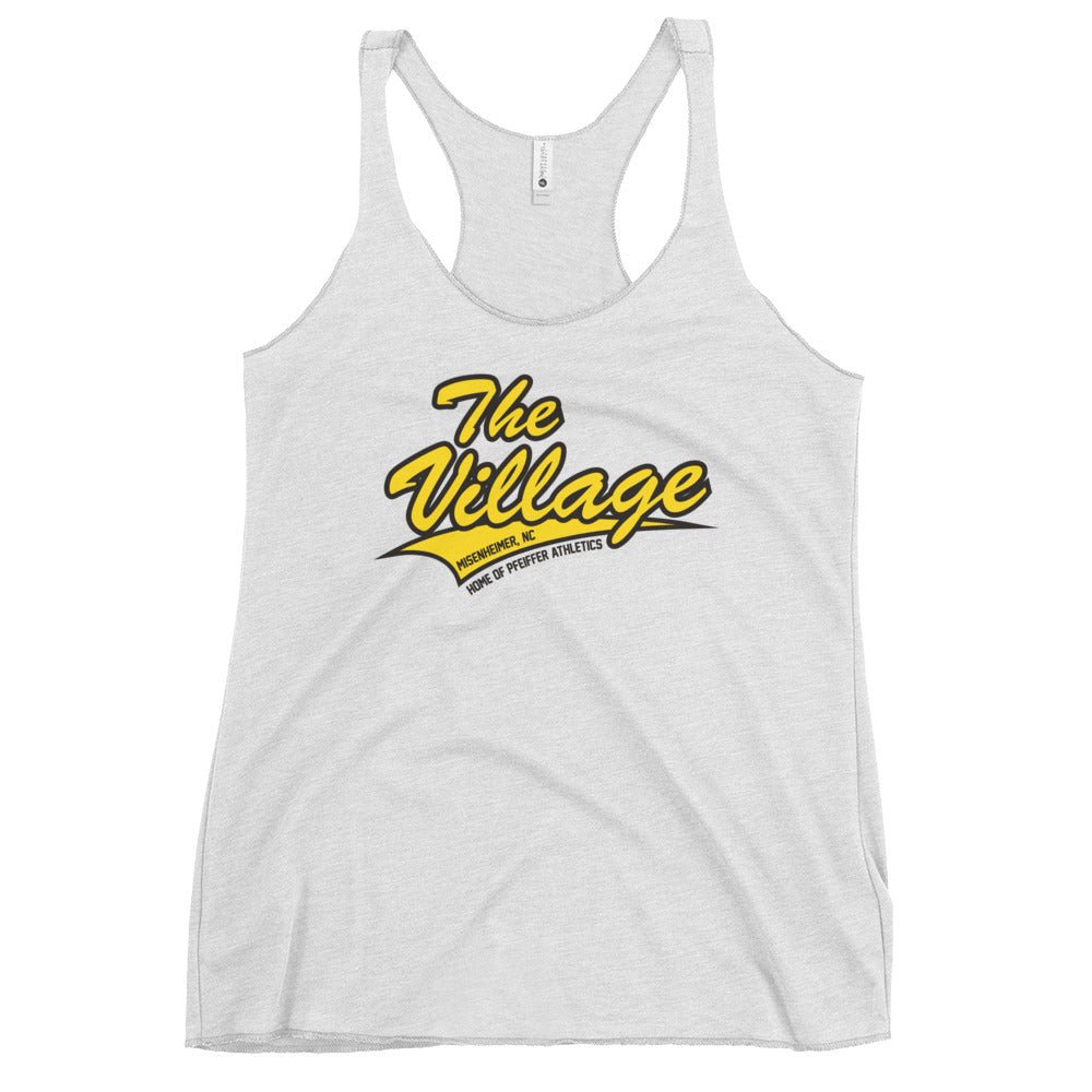 Performance | Thin Racerback Tank Top | Pfeiffer University Golf | Village Logo