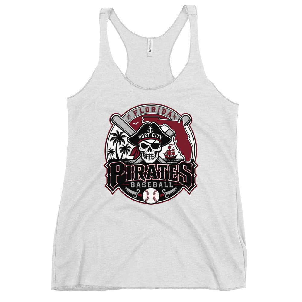 Performance | Thin Racerback Tank Top | Port City Pirates | Emblem Logo