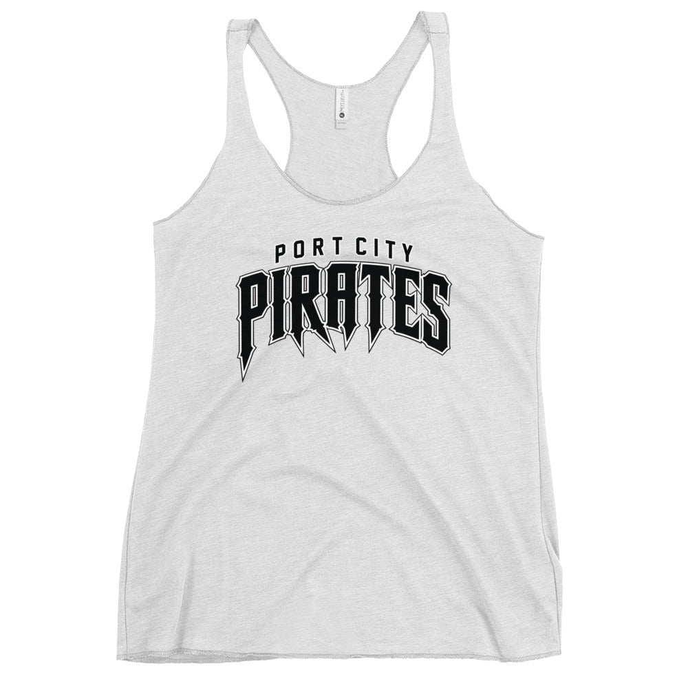 Performance | Thin Racerback Tank Top | Port City Pirates | Script Logo