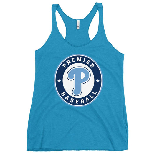Performance | Thin Racerback Tank Top | Premier Baseball | Badge Logo