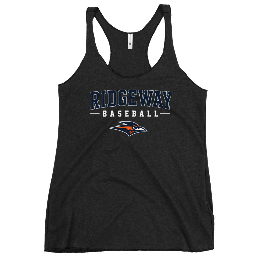 Performance | Thin Racerback Tank Top | Ridgeway High School Baseball | Modern Script Logo