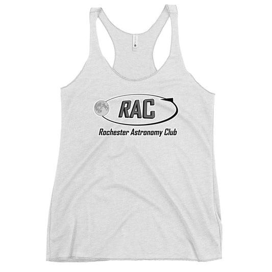 Performance | Thin Racerback Tank Top | Rochester Astronomy Club | Orbit Logo
