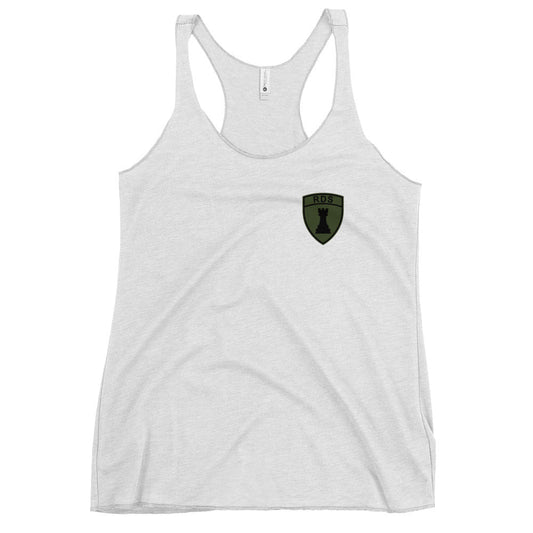 Performance | Thin Racerback Tank Top | Rook Defense Solutions | Crest Logo