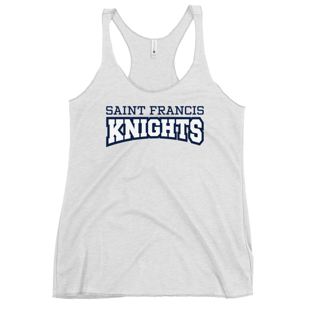 Performance | Thin Racerback Tank Top | Saint Francis School | Modern Script Logo