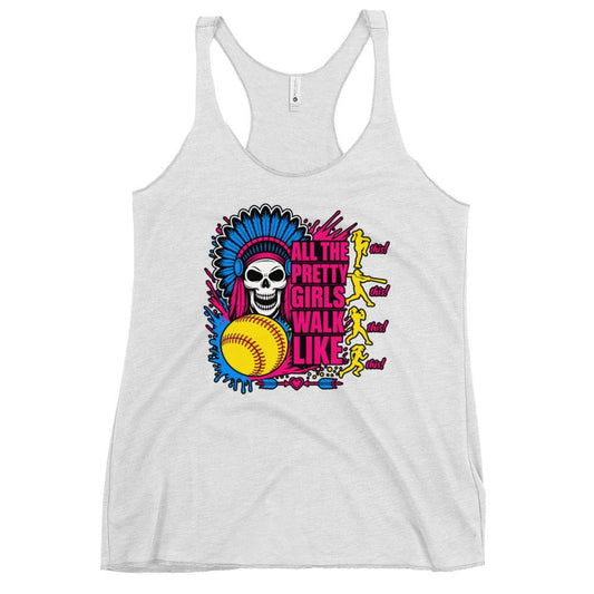 Performance | Thin Racerback Tank Top | Savage Softball | Varsity Vanguard Logo