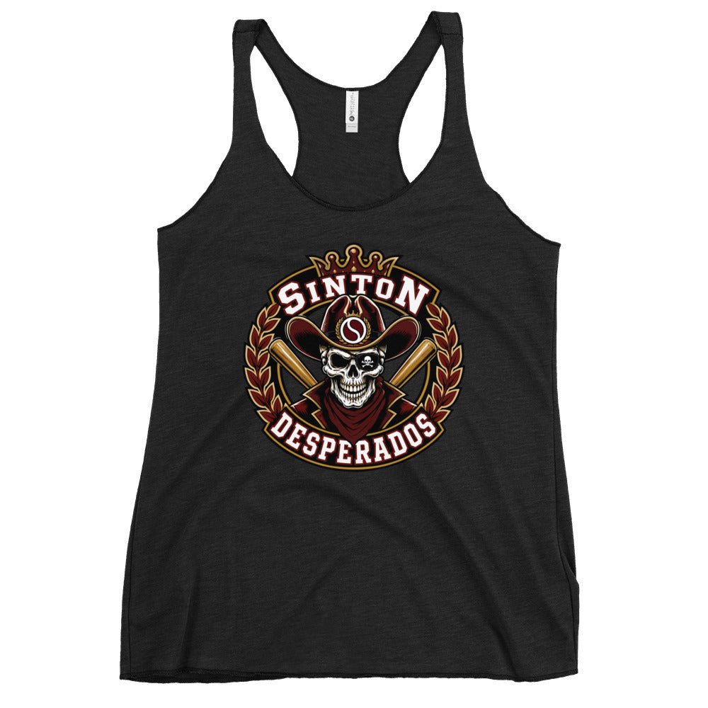 Performance | Thin Racerback Tank Top | Sinton Desperados Baseball | Ridge Varsity Logo