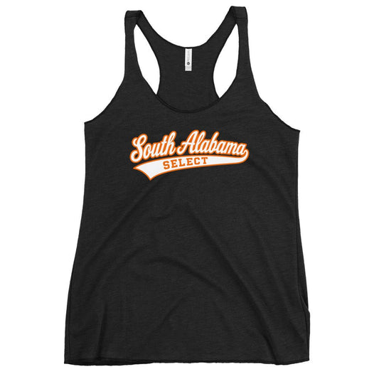 Performance | Thin Racerback Tank Top | South Alabama Select 8U | Athletics Logo