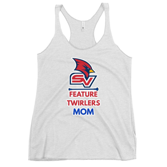 Performance | Thin Racerback Tank Top | SVSU Feature twirlers | Mom Logo