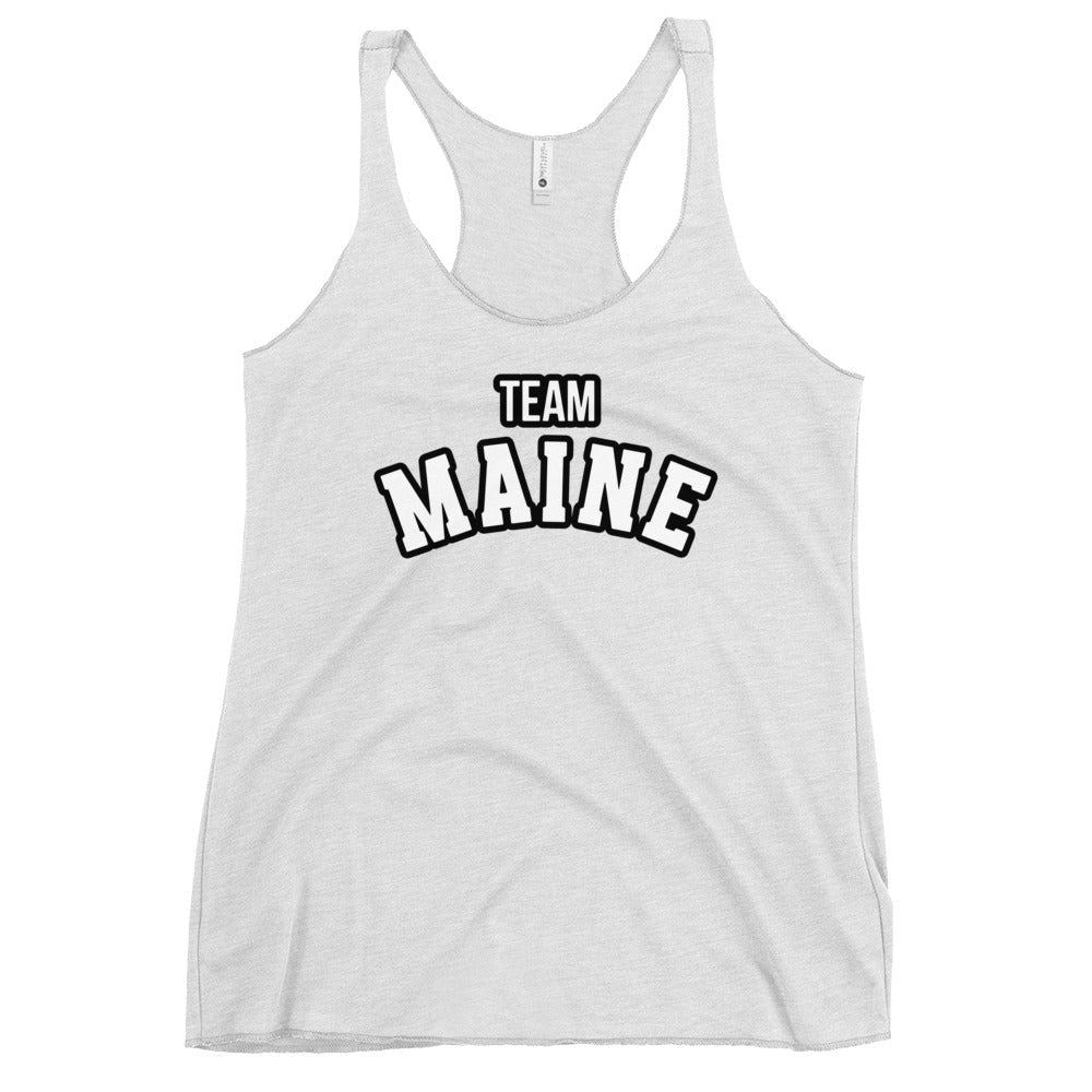 Performance | Thin Racerback Tank Top | Team Maine | Arch Mark Logo