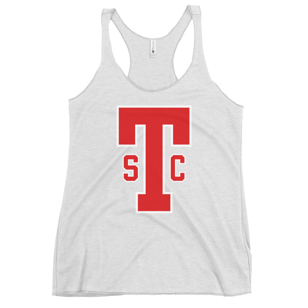 Performance | Thin Racerback Tank Top | Texoma Softball Club | Block T Logo