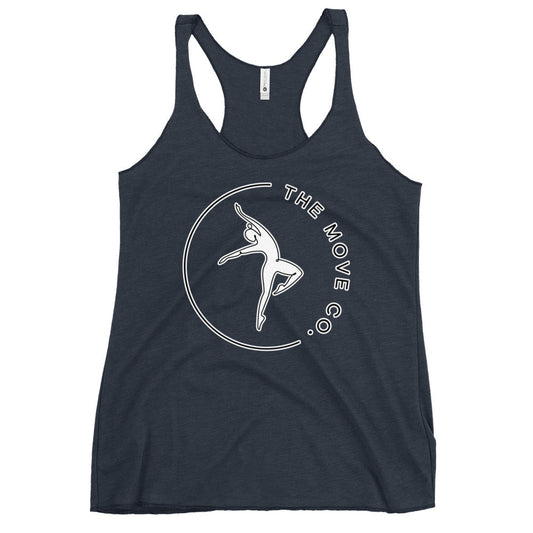 Performance | Thin Racerback Tank Top | The Move Co. | Dance Crest Logo