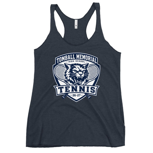 Performance | Thin Racerback Tank Top | TMHS Tennis | Shield Logo