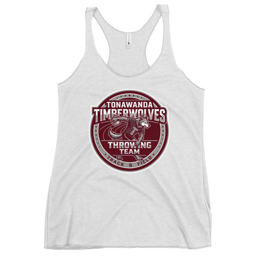 Performance | Thin Racerback Tank Top | Tonawanda High School Track and Field | Throwing Team Logo
