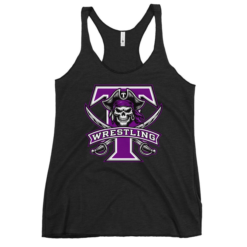 Performance | Thin Racerback Tank Top | Tottenville wrestling club | Emblem Logo