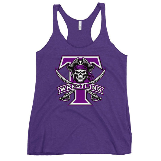 Performance | Thin Racerback Tank Top | Tottenville wrestling club | Emblem Logo