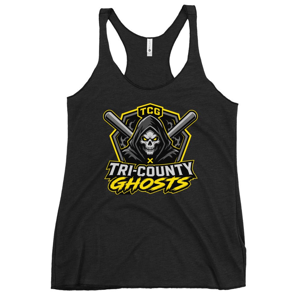 Performance | Thin Racerback Tank Top | Tri-County Ghosts | Vanguard Ghosts Logo