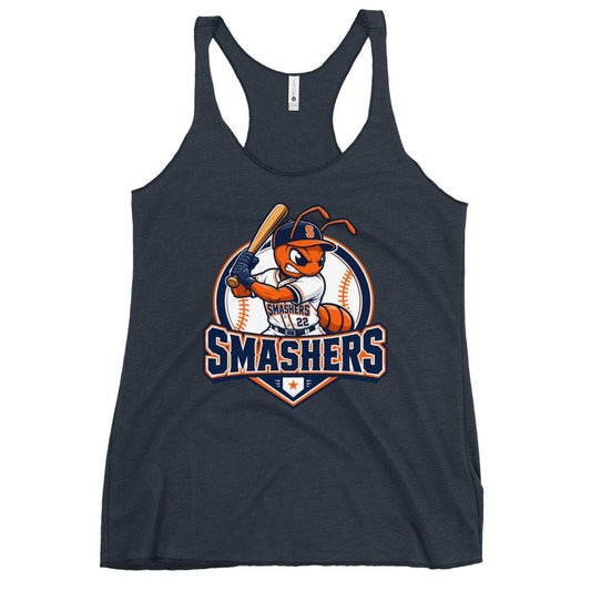 Performance | Thin Racerback Tank Top | Tx Smashers | Emblem Logo