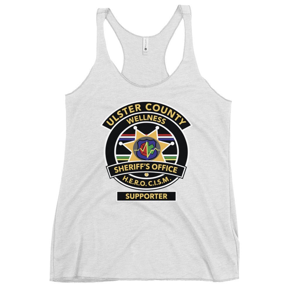 Performance | Thin Racerback Tank Top | Ulster County Sheriff's Office Wellness Division | Badge Logo