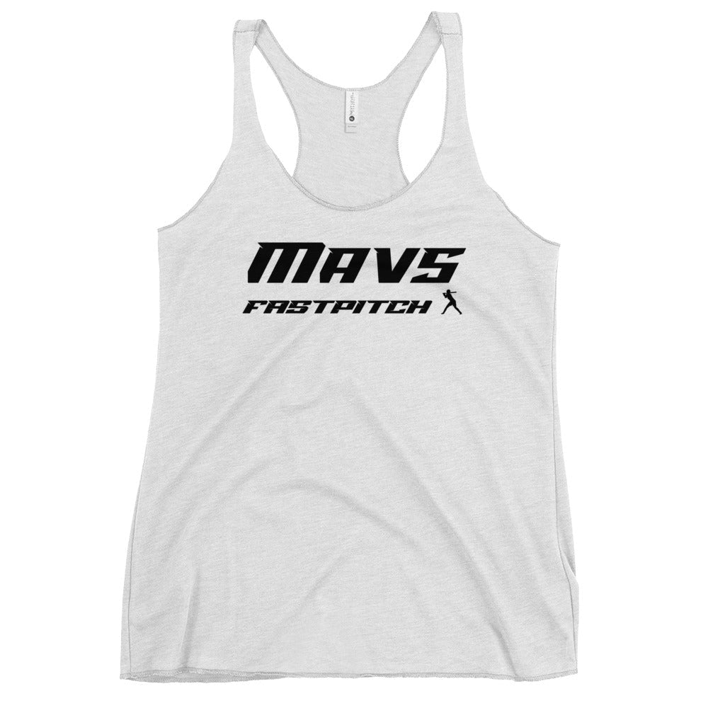 Performance | Thin Racerback Tank Top | Upper Makefield Mavs Fastpitch | Fastpitch Logo